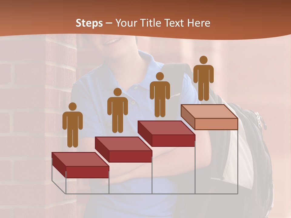 Portrait Of A Young Student PowerPoint Template