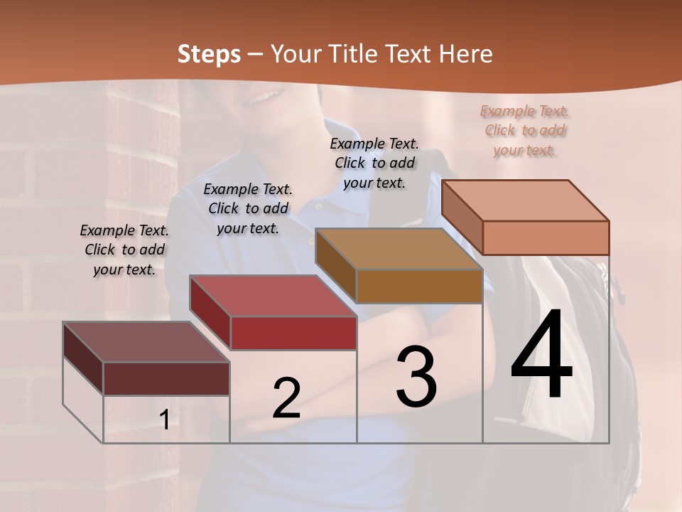 Portrait Of A Young Student PowerPoint Template