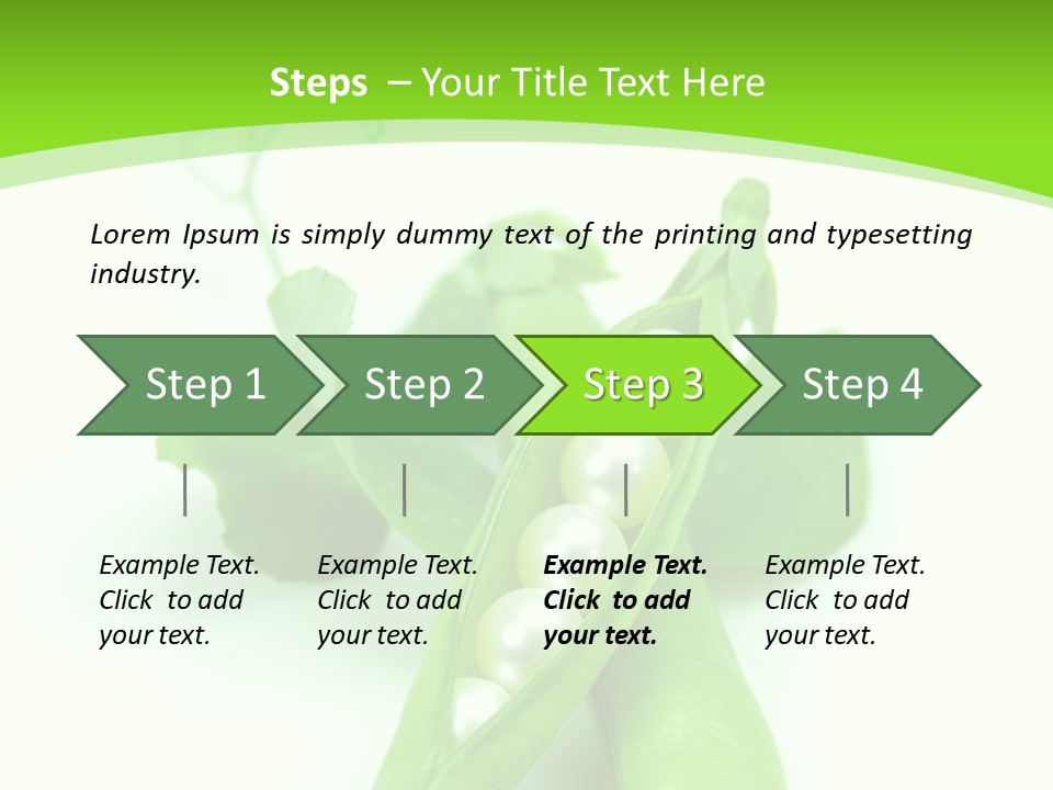 Pea Pod Containing Pearls. Conceptual Image PowerPoint Template