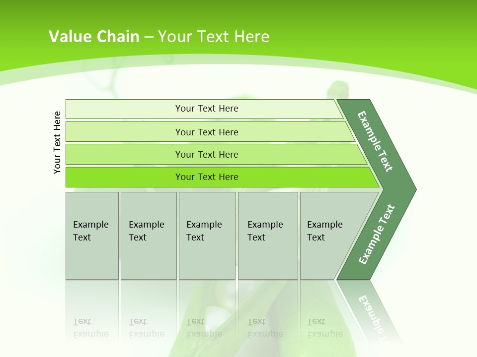 Pea Pod Containing Pearls. Conceptual Image PowerPoint Template