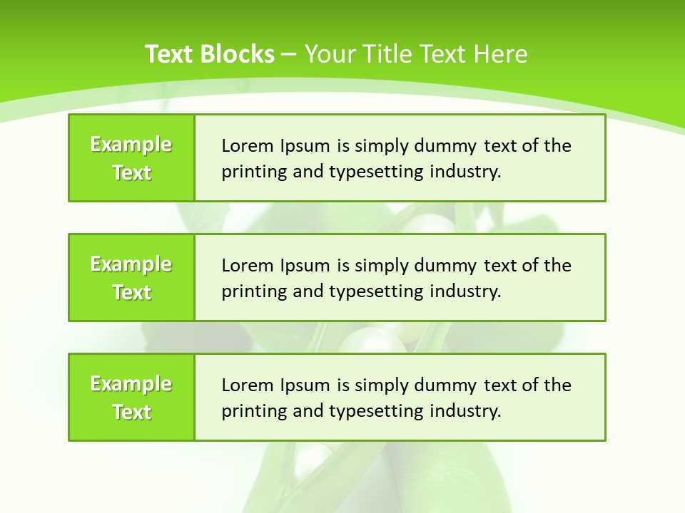 Pea Pod Containing Pearls. Conceptual Image PowerPoint Template