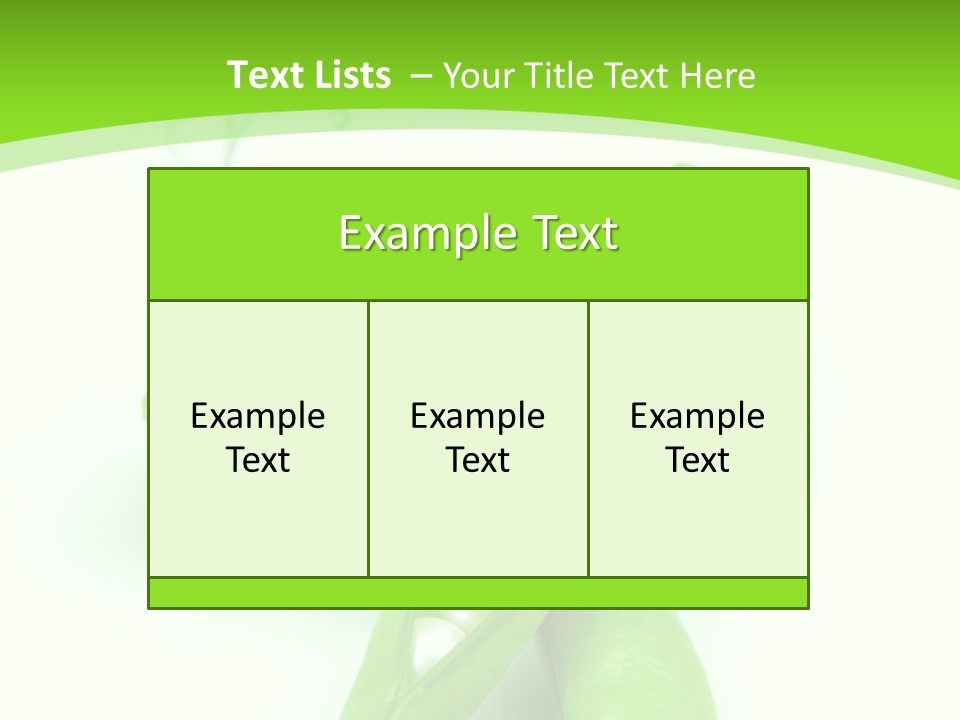 Pea Pod Containing Pearls. Conceptual Image PowerPoint Template