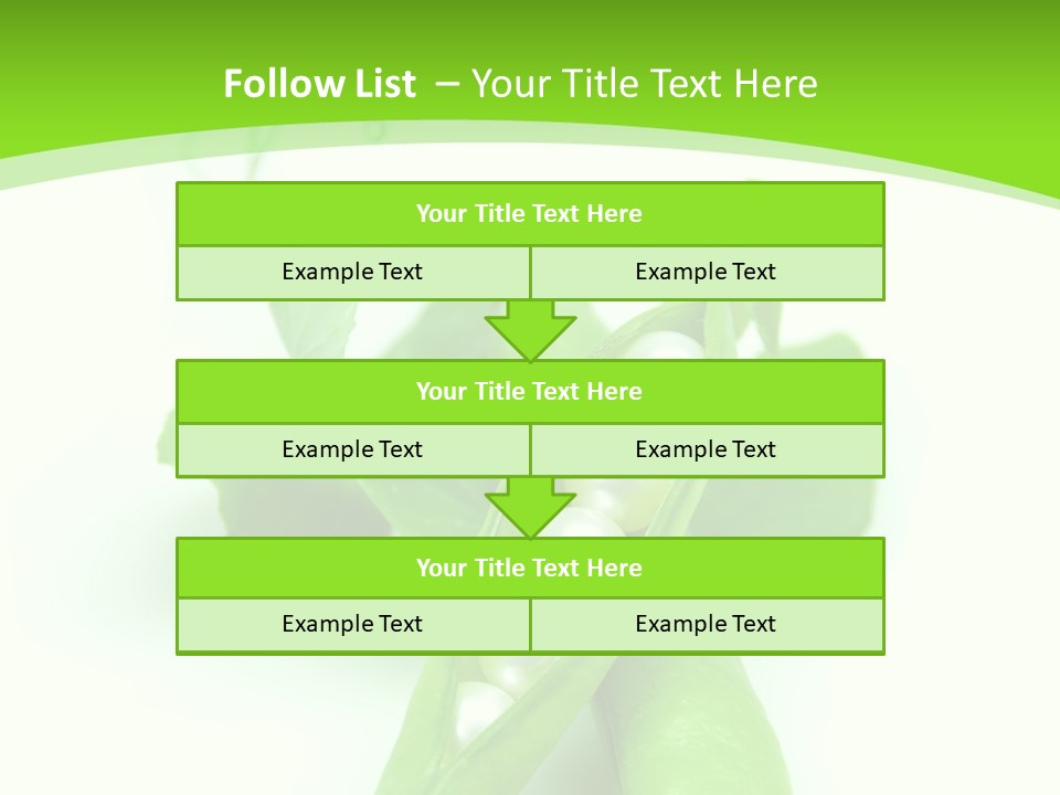 Pea Pod Containing Pearls. Conceptual Image PowerPoint Template