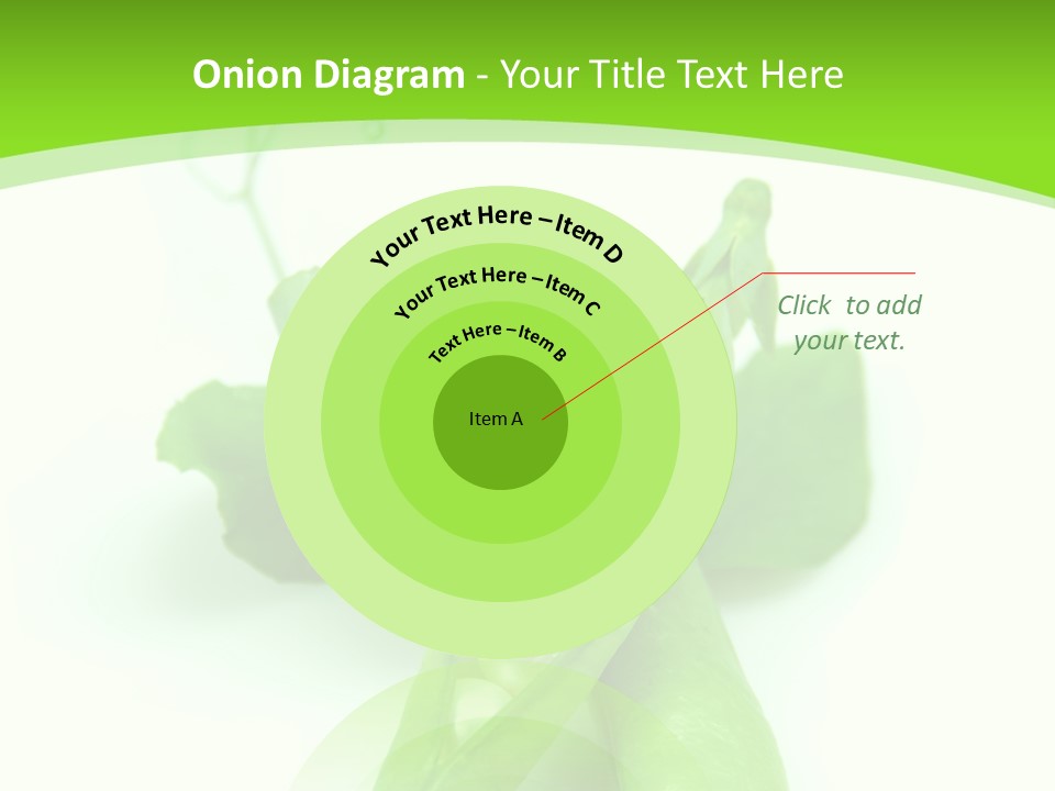 Pea Pod Containing Pearls. Conceptual Image PowerPoint Template