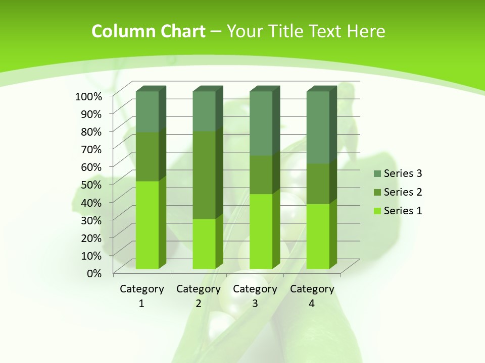 Pea Pod Containing Pearls. Conceptual Image PowerPoint Template