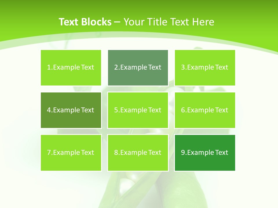 Pea Pod Containing Pearls. Conceptual Image PowerPoint Template