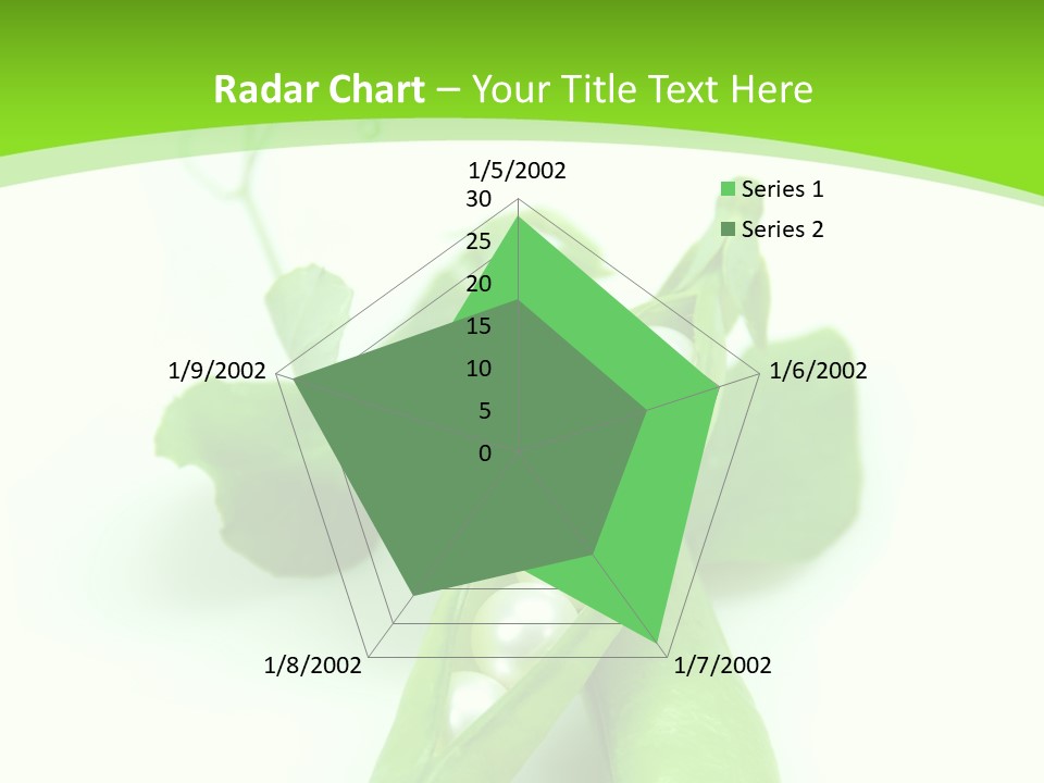 Pea Pod Containing Pearls. Conceptual Image PowerPoint Template