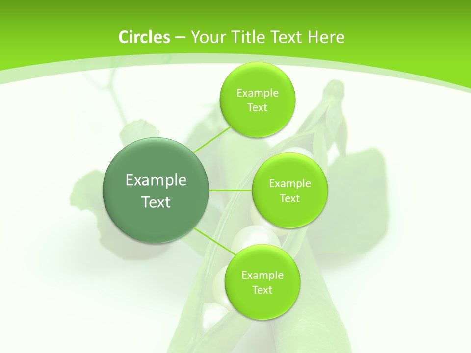 Pea Pod Containing Pearls. Conceptual Image PowerPoint Template