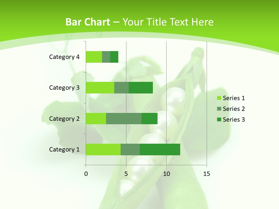 Pea Pod Containing Pearls. Conceptual Image PowerPoint Template