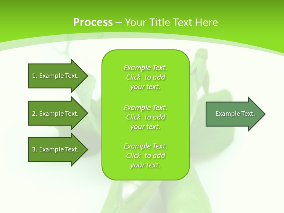 Pea Pod Containing Pearls. Conceptual Image PowerPoint Template