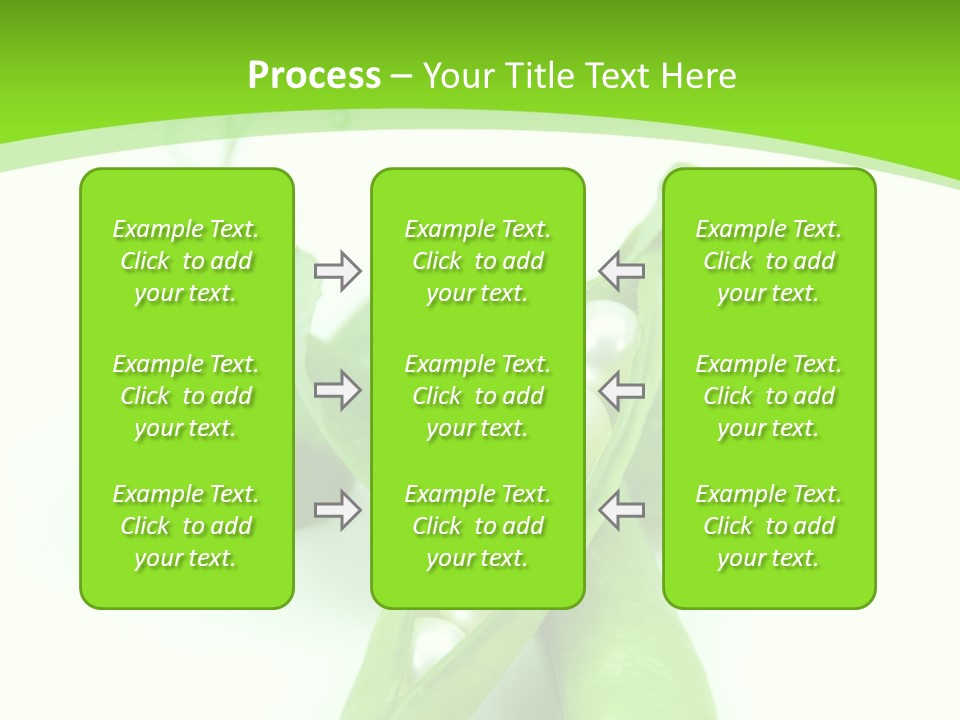 Pea Pod Containing Pearls. Conceptual Image PowerPoint Template