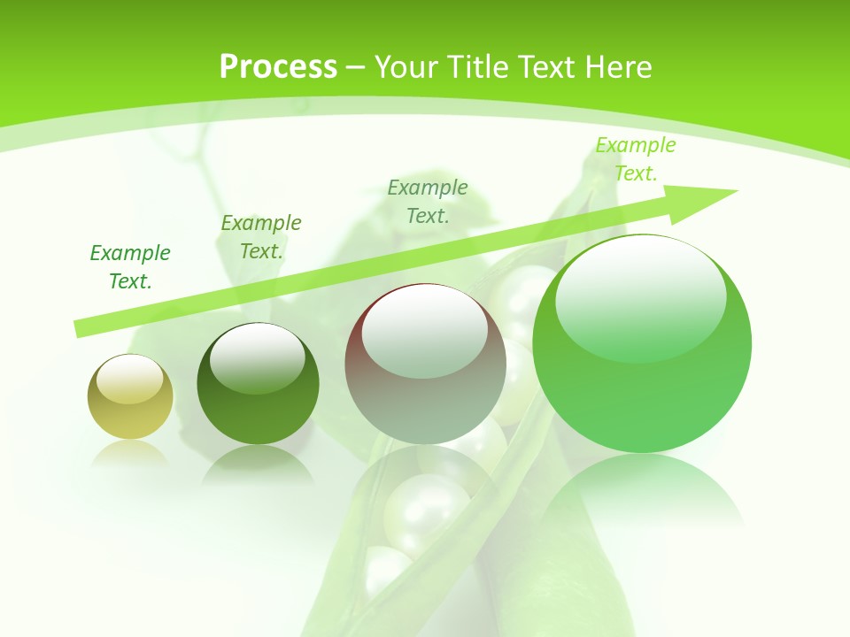Pea Pod Containing Pearls. Conceptual Image PowerPoint Template