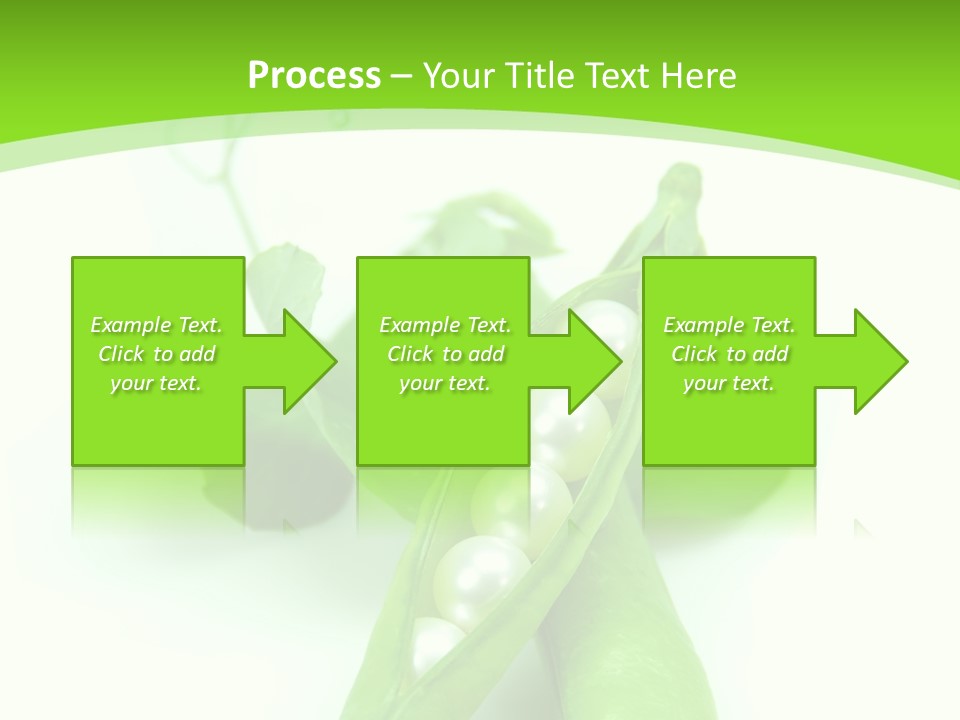 Pea Pod Containing Pearls. Conceptual Image PowerPoint Template