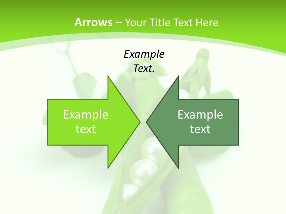 Pea Pod Containing Pearls. Conceptual Image PowerPoint Template