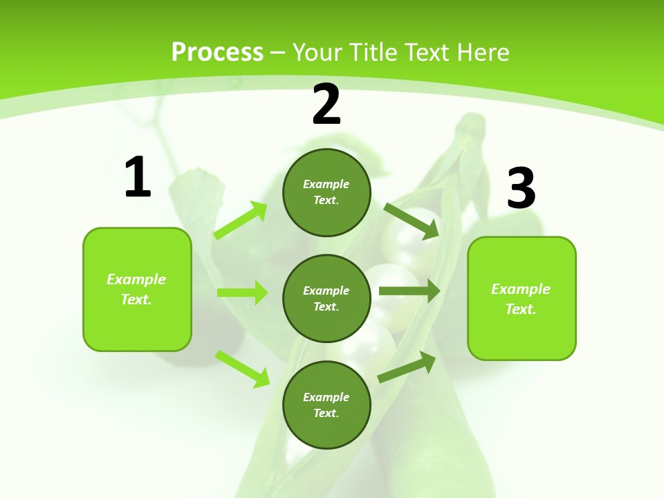 Pea Pod Containing Pearls. Conceptual Image PowerPoint Template