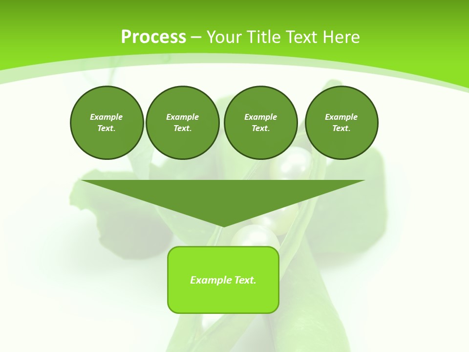 Pea Pod Containing Pearls. Conceptual Image PowerPoint Template