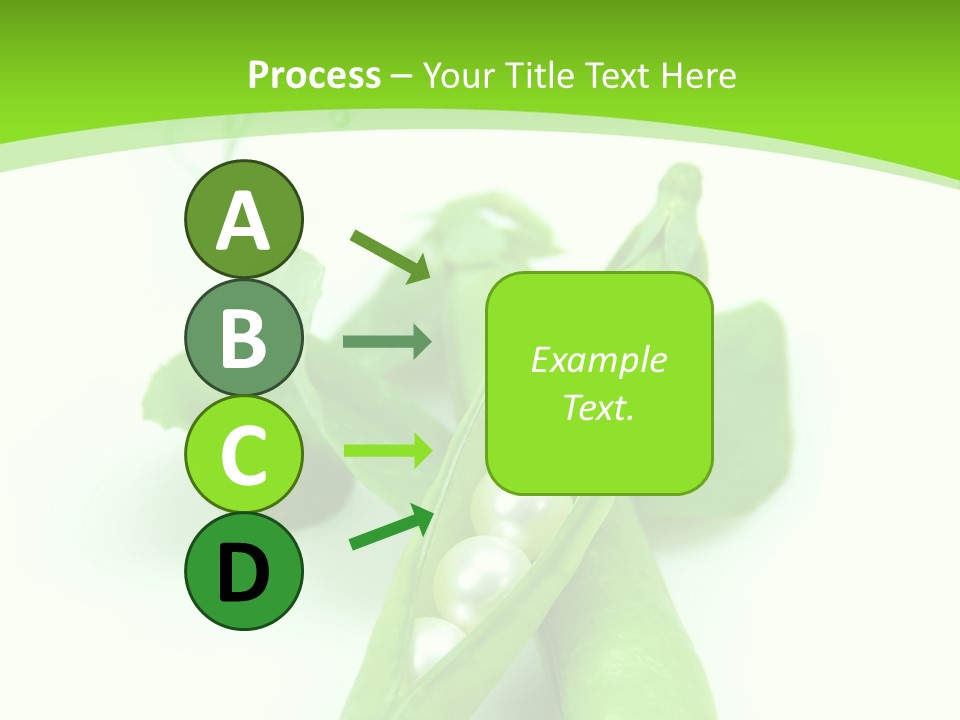 Pea Pod Containing Pearls. Conceptual Image PowerPoint Template