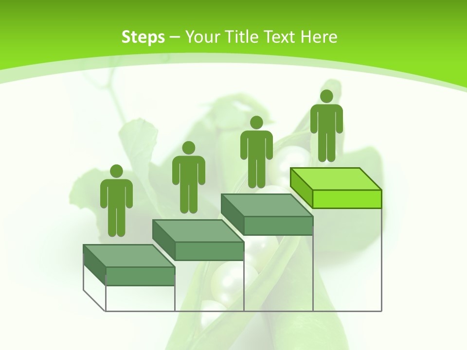 Pea Pod Containing Pearls. Conceptual Image PowerPoint Template