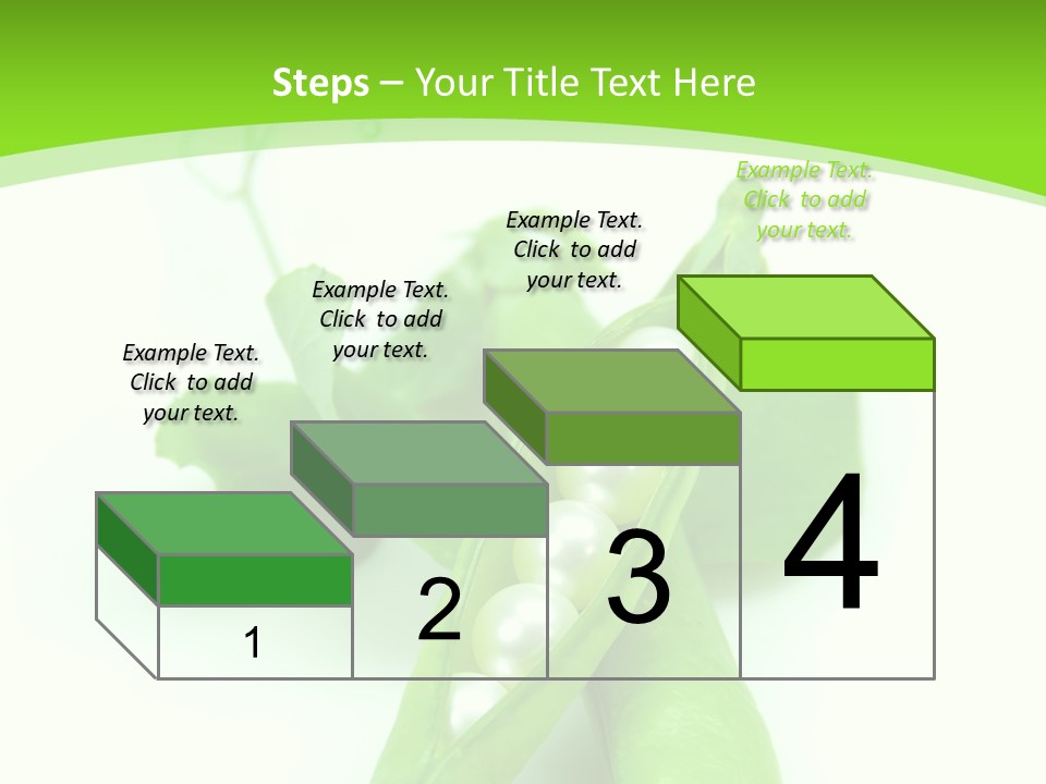 Pea Pod Containing Pearls. Conceptual Image PowerPoint Template