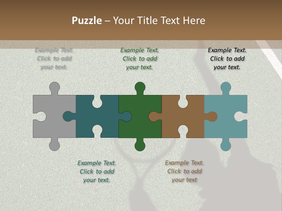 Shadow Of A Tennis Player Serving PowerPoint Template