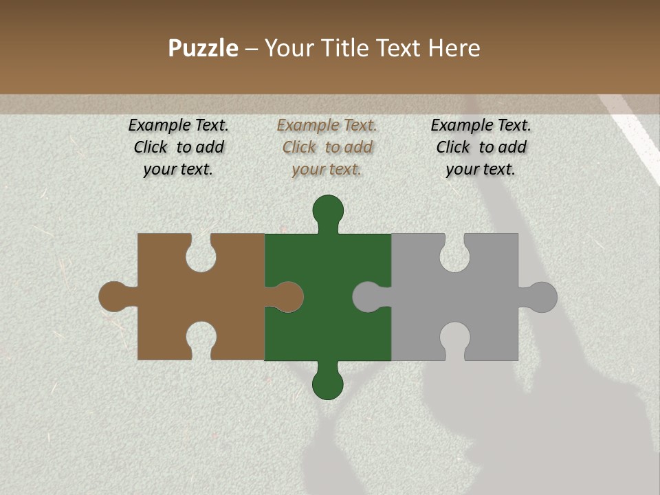 Shadow Of A Tennis Player Serving PowerPoint Template