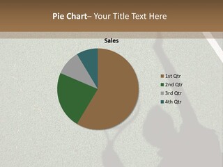 Shadow Of A Tennis Player Serving PowerPoint Template