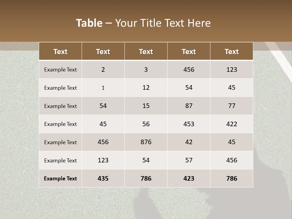 Shadow Of A Tennis Player Serving PowerPoint Template