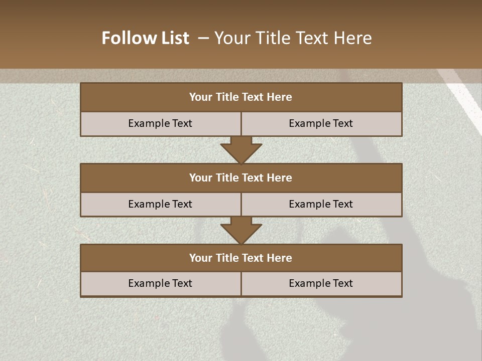 Shadow Of A Tennis Player Serving PowerPoint Template