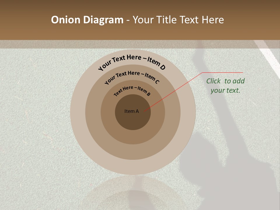 Shadow Of A Tennis Player Serving PowerPoint Template
