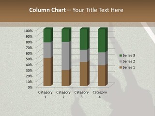 Shadow Of A Tennis Player Serving PowerPoint Template