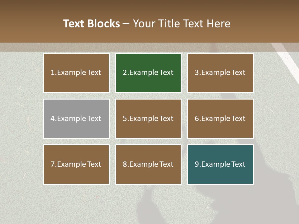 Shadow Of A Tennis Player Serving PowerPoint Template