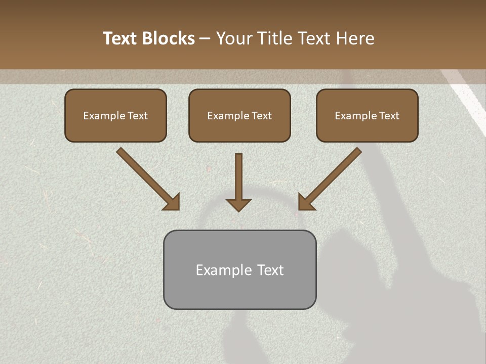 Shadow Of A Tennis Player Serving PowerPoint Template