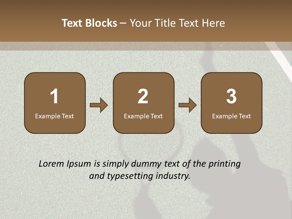 Shadow Of A Tennis Player Serving PowerPoint Template