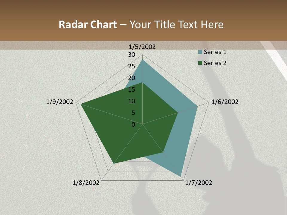 Shadow Of A Tennis Player Serving PowerPoint Template