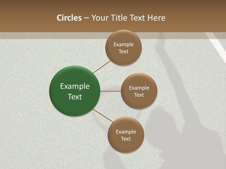 Shadow Of A Tennis Player Serving PowerPoint Template