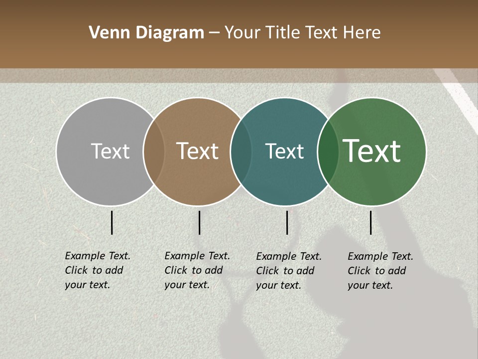 Shadow Of A Tennis Player Serving PowerPoint Template