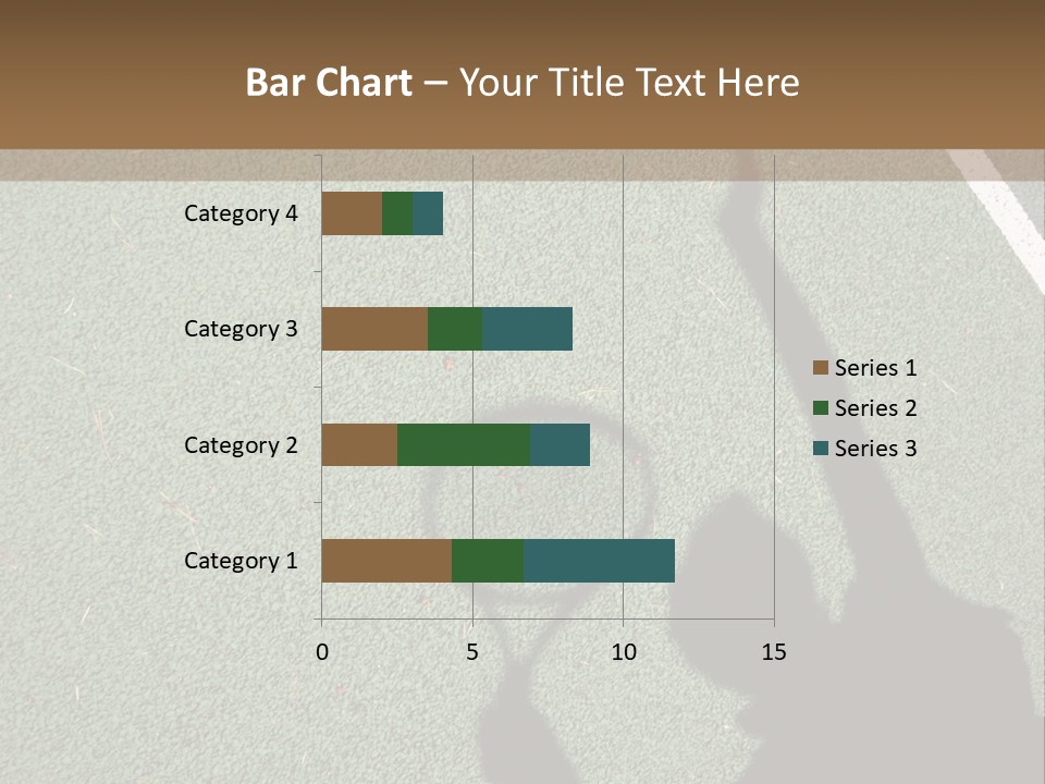 Shadow Of A Tennis Player Serving PowerPoint Template