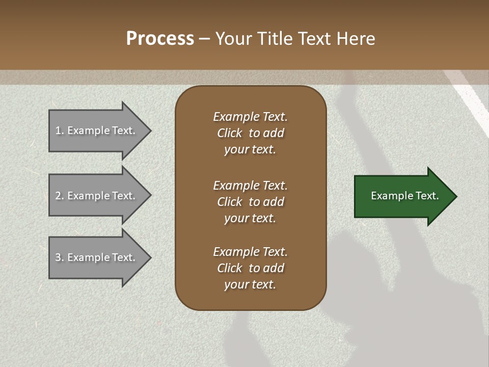Shadow Of A Tennis Player Serving PowerPoint Template
