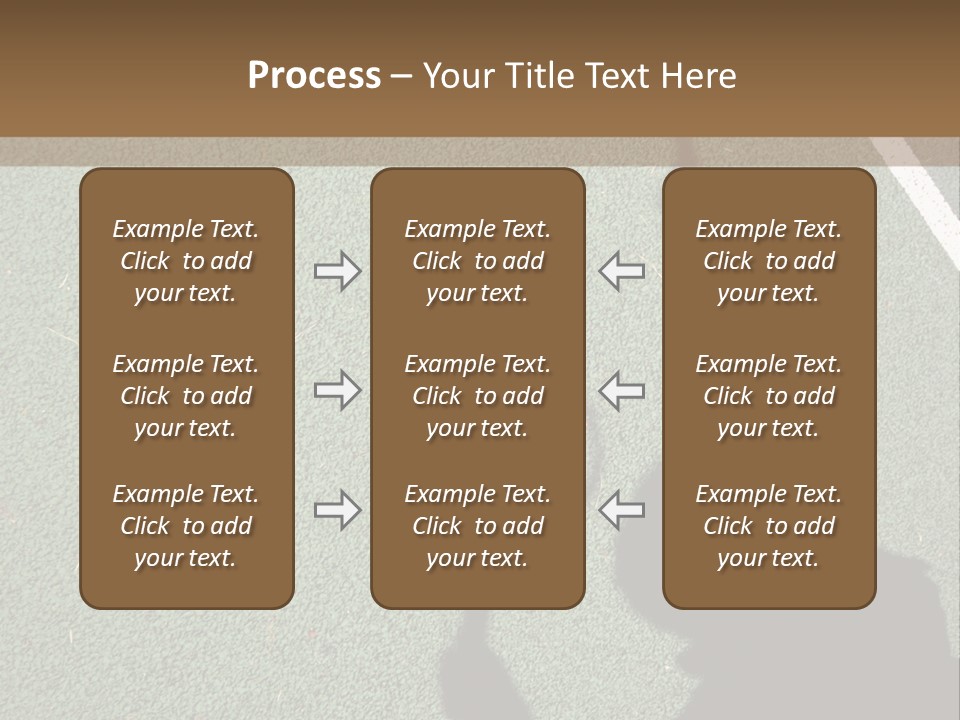 Shadow Of A Tennis Player Serving PowerPoint Template