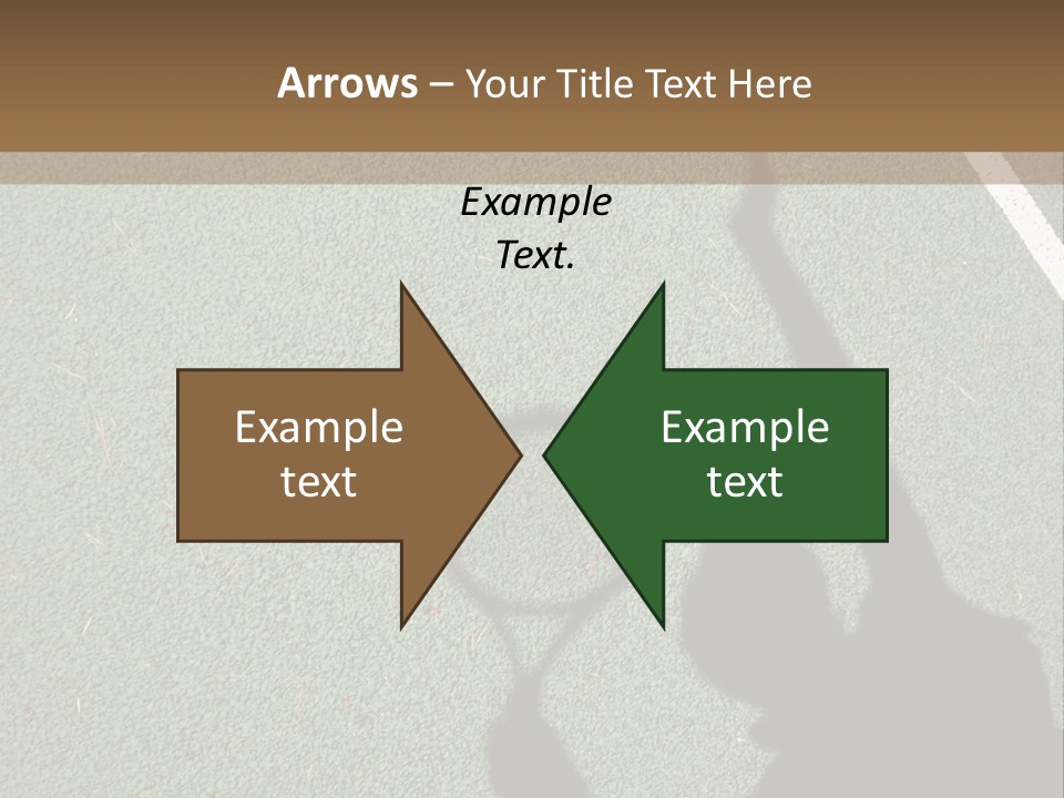 Shadow Of A Tennis Player Serving PowerPoint Template