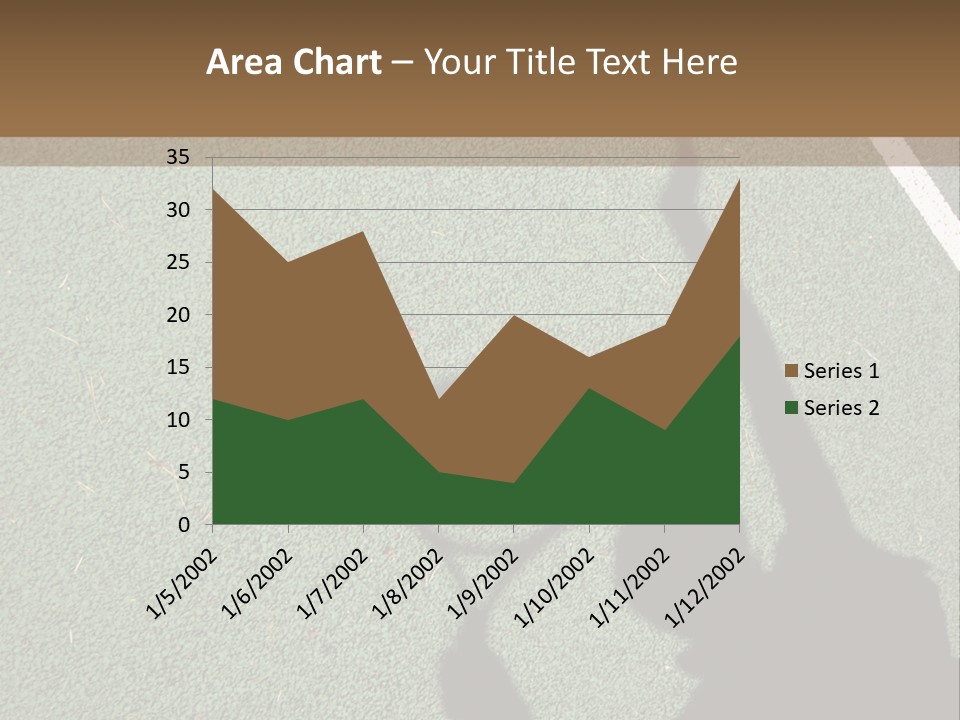 Shadow Of A Tennis Player Serving PowerPoint Template