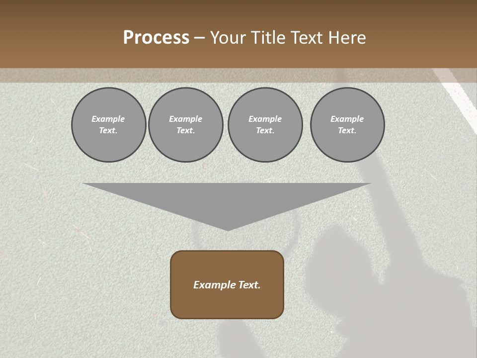 Shadow Of A Tennis Player Serving PowerPoint Template