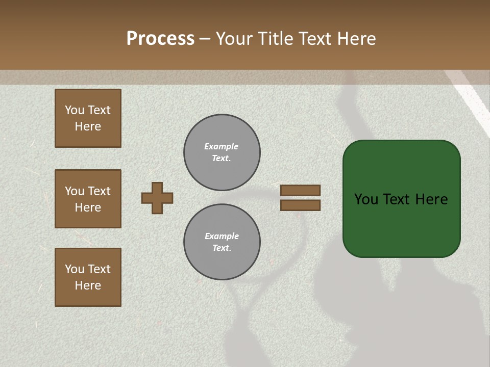 Shadow Of A Tennis Player Serving PowerPoint Template