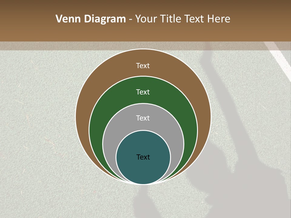Shadow Of A Tennis Player Serving PowerPoint Template