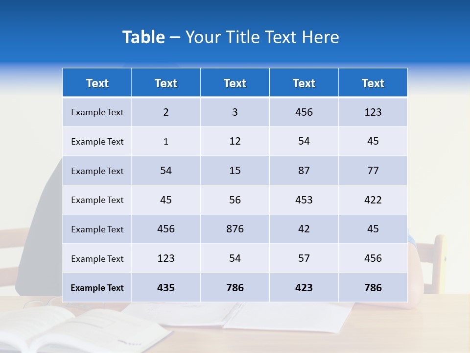Teacher And Student In A Classroom At School PowerPoint Template