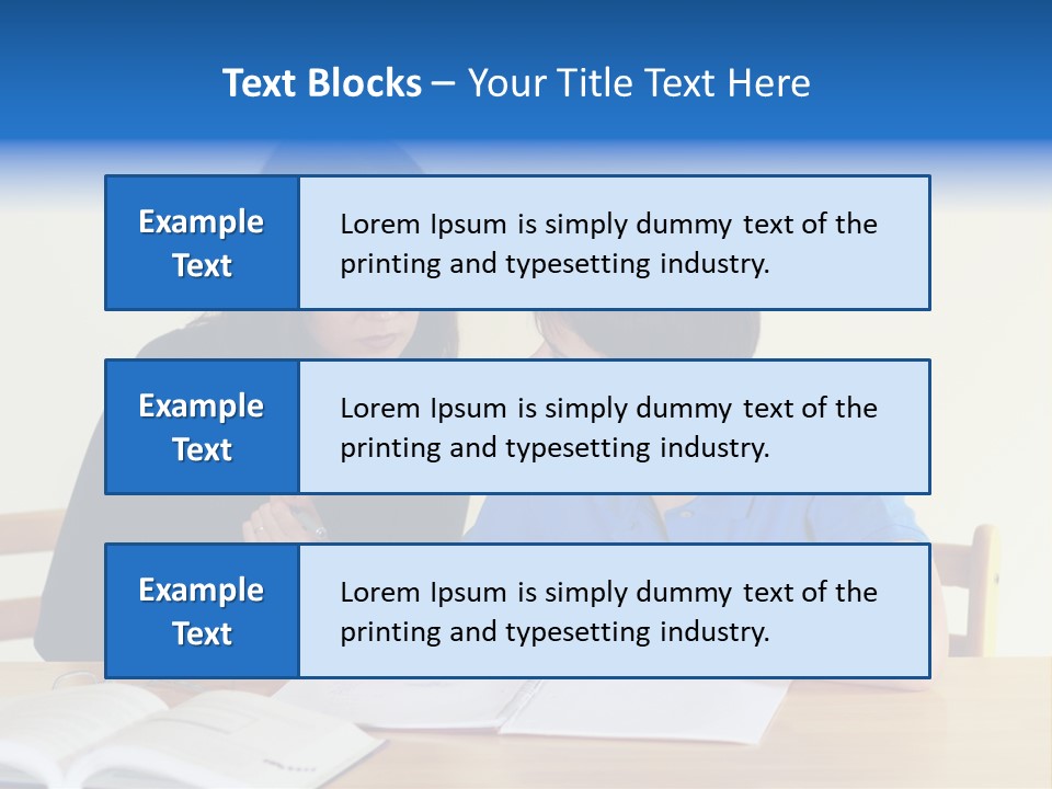 Teacher And Student In A Classroom At School PowerPoint Template
