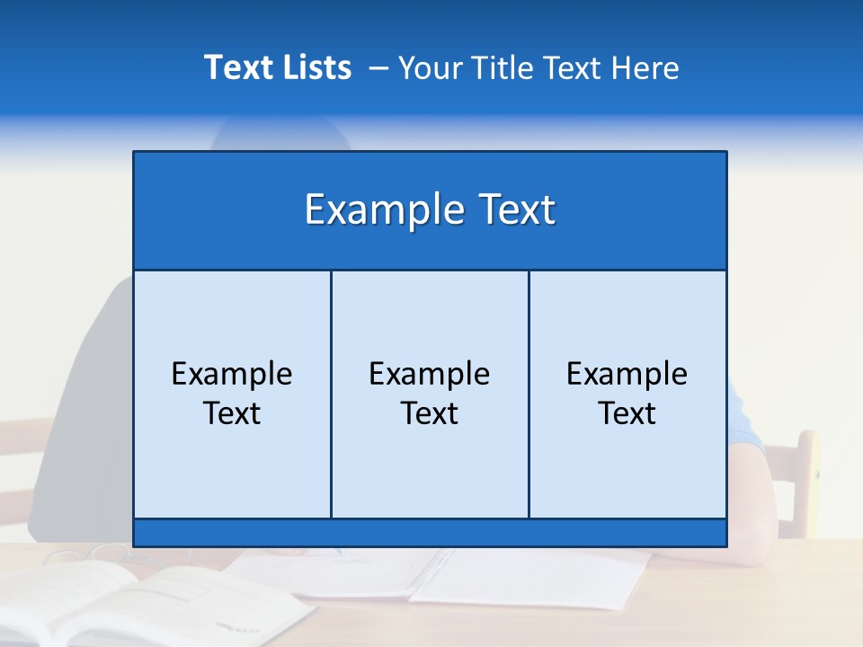 Teacher And Student In A Classroom At School PowerPoint Template