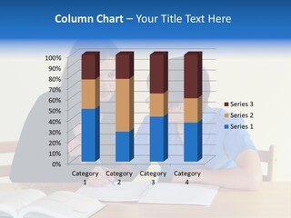 Teacher And Student In A Classroom At School PowerPoint Template