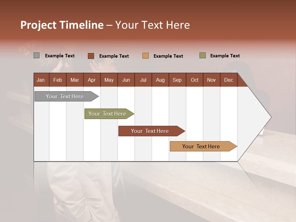 A Hotel Employee Cheerfully Welcomes Guests. PowerPoint Template