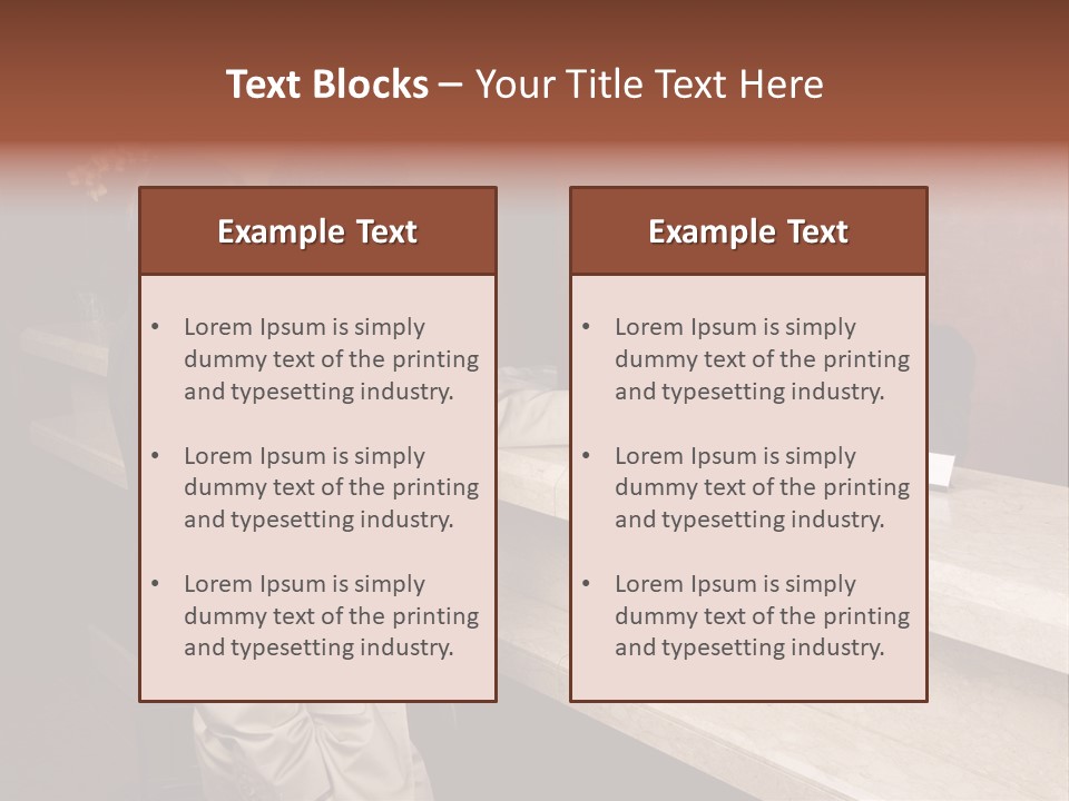 A Hotel Employee Cheerfully Welcomes Guests. PowerPoint Template